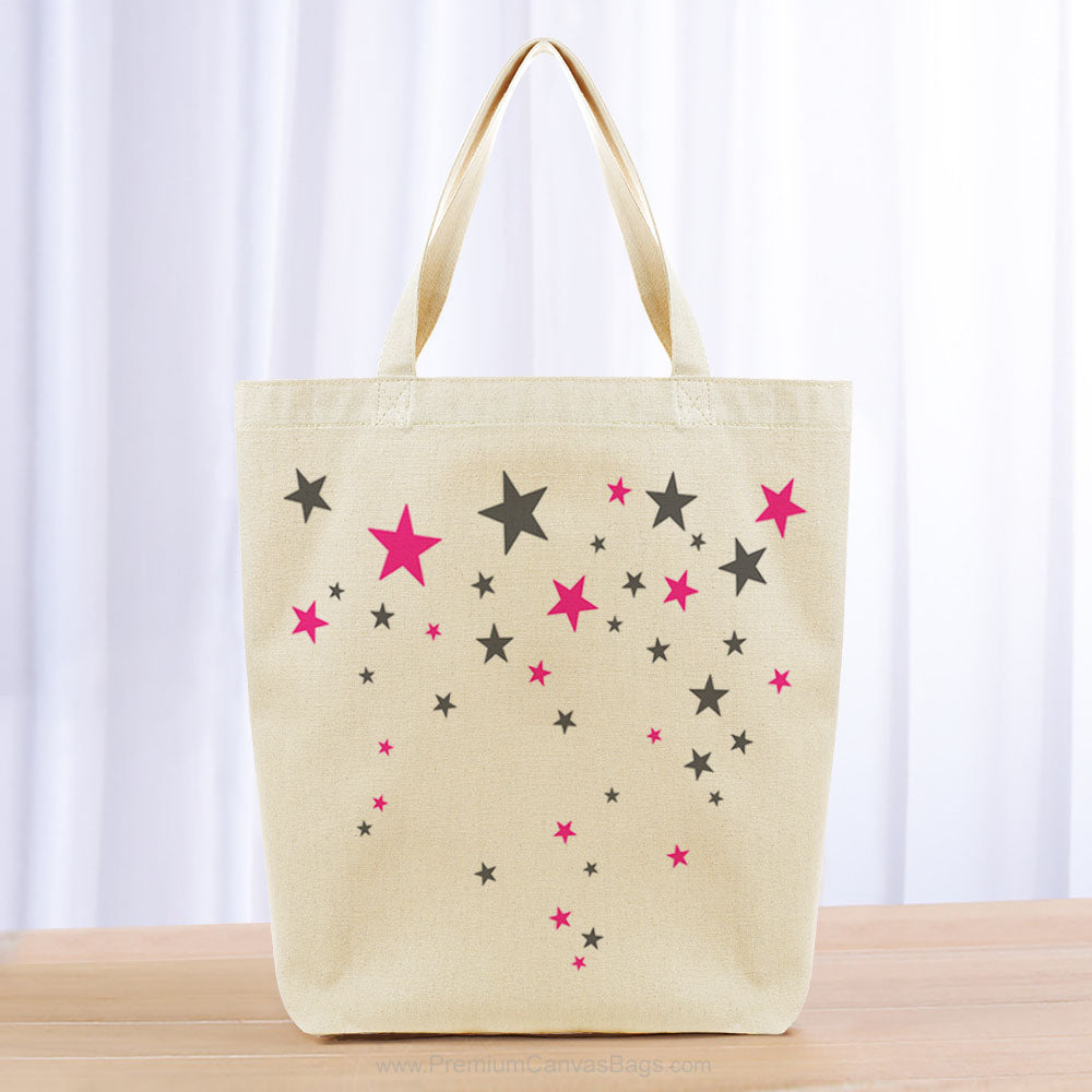 Kids Girl Tote Bag - gray hot pink