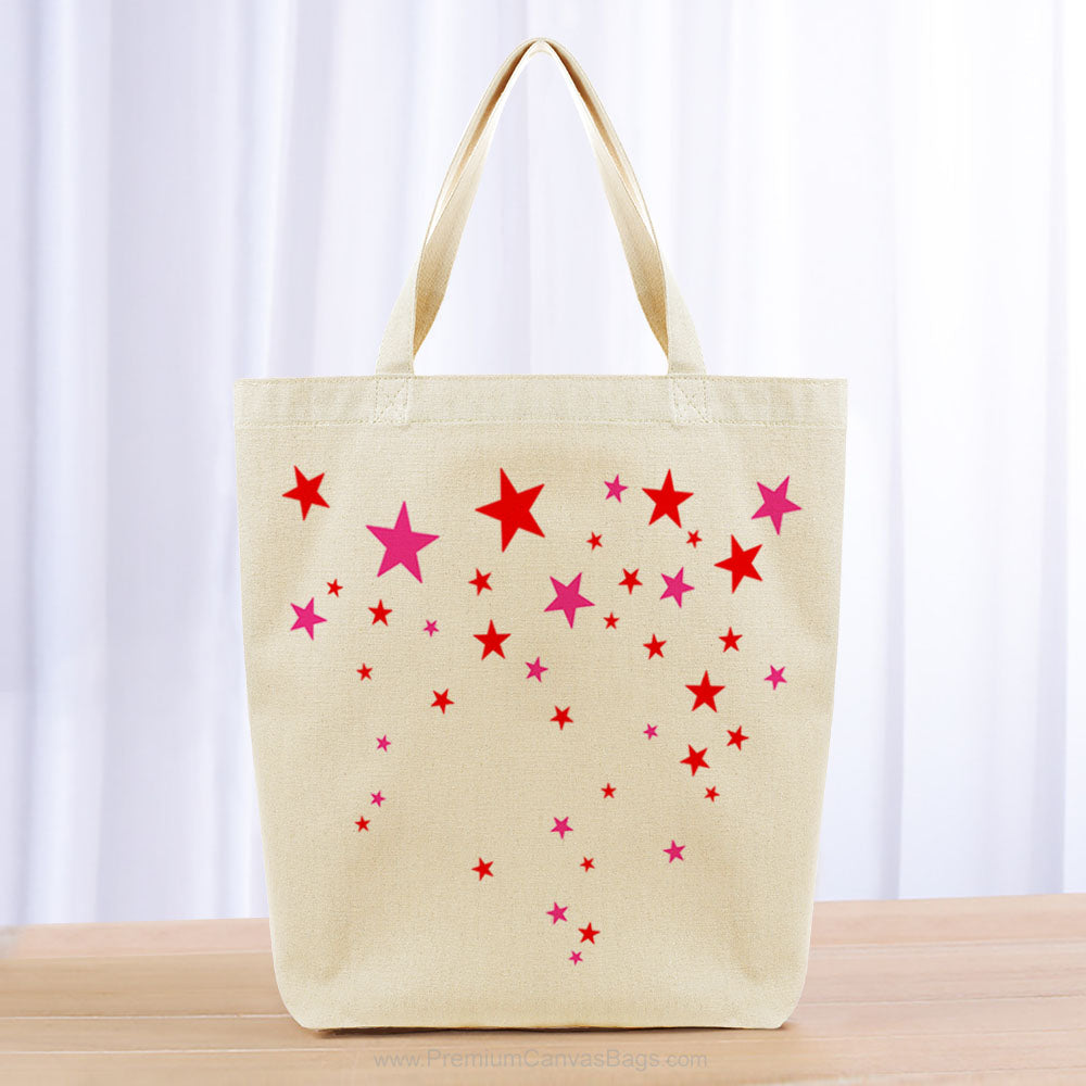 Kids Girl Tote Bag - red hot pink