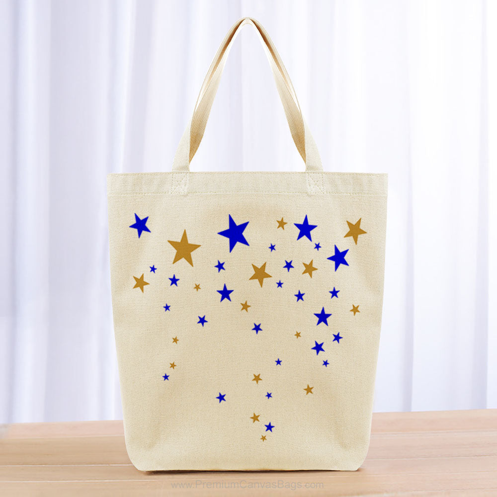 Kids Girl Tote Bag - yellow orange blue