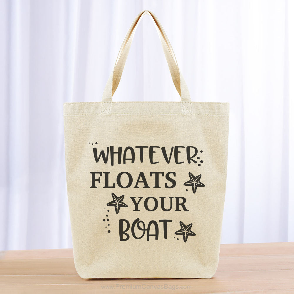 Whatever Floats Your Boat Tote Bag - black