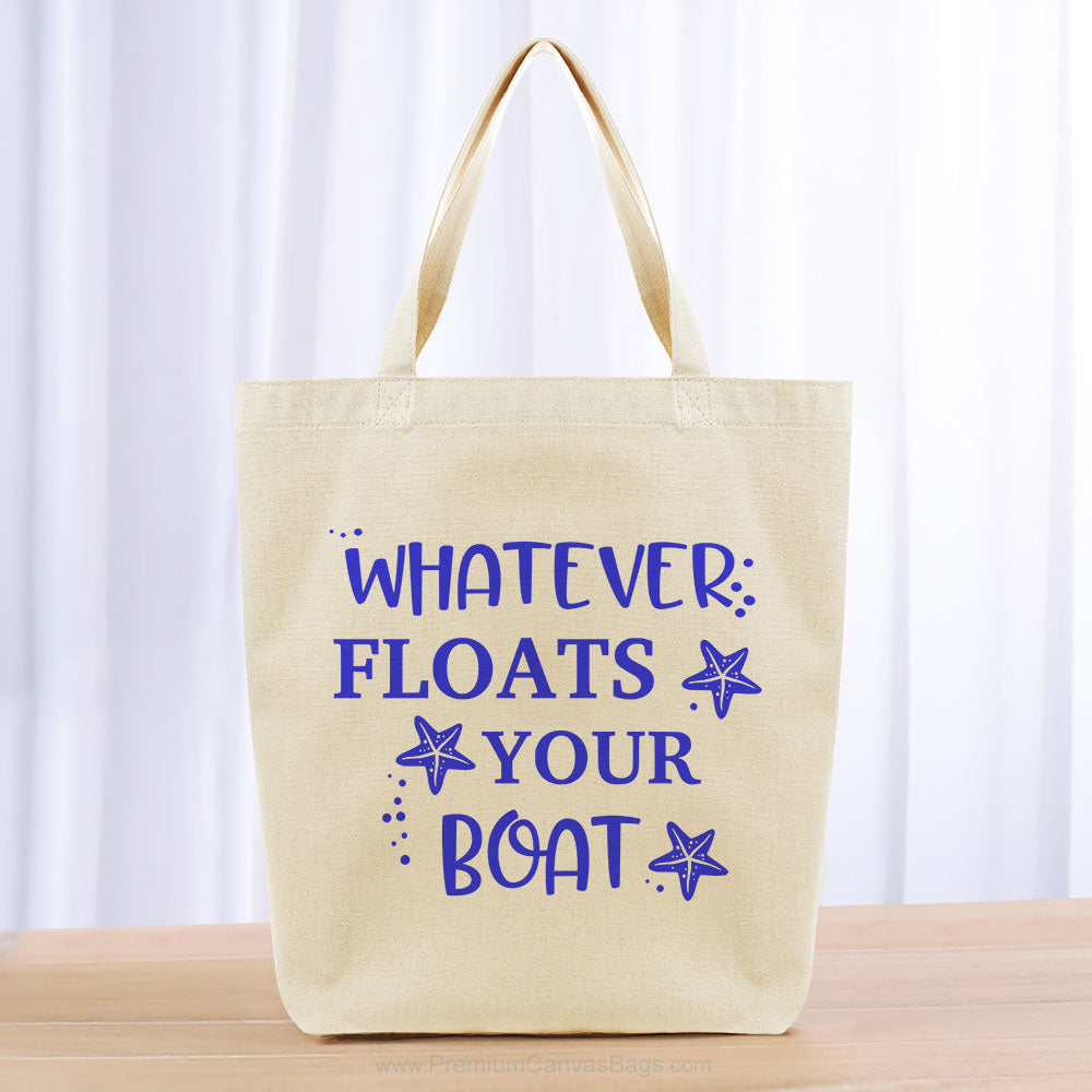 Whatever Floats Your Boat Tote Bag - blue