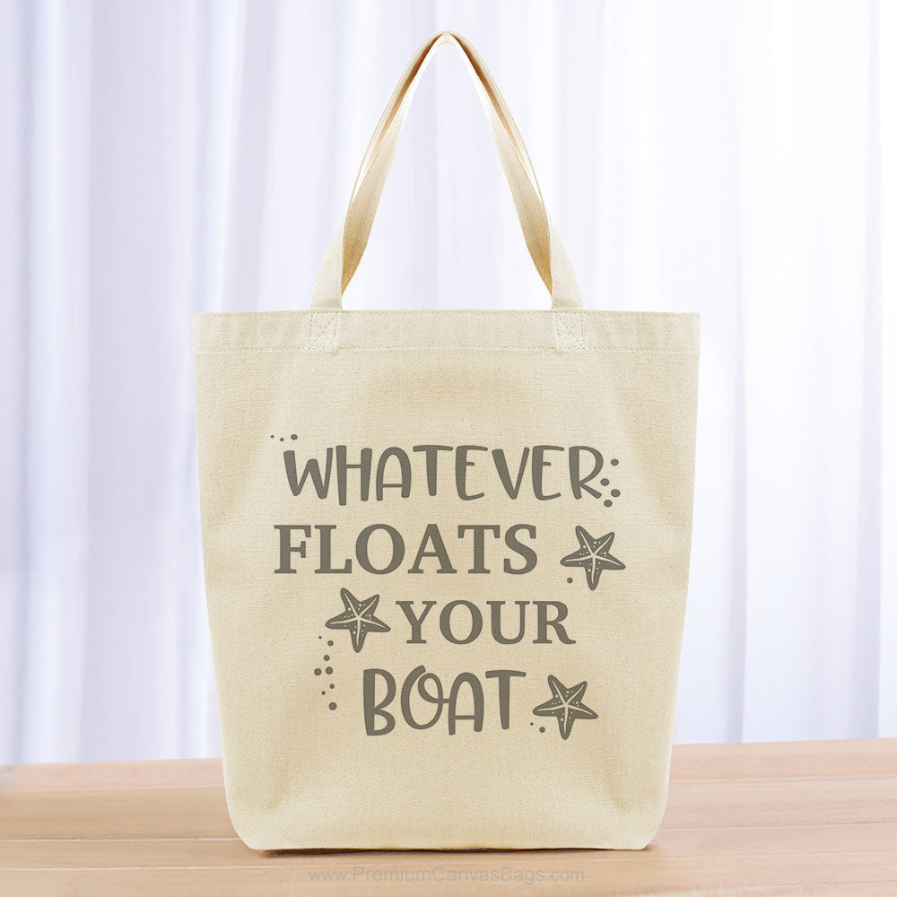 Whatever Floats Your Boat Tote Bag - gray