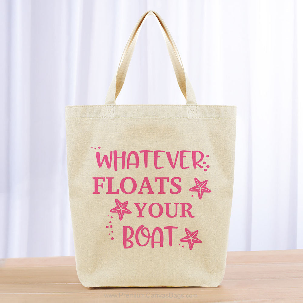 Whatever Floats Your Boat Tote Bag - hot pink