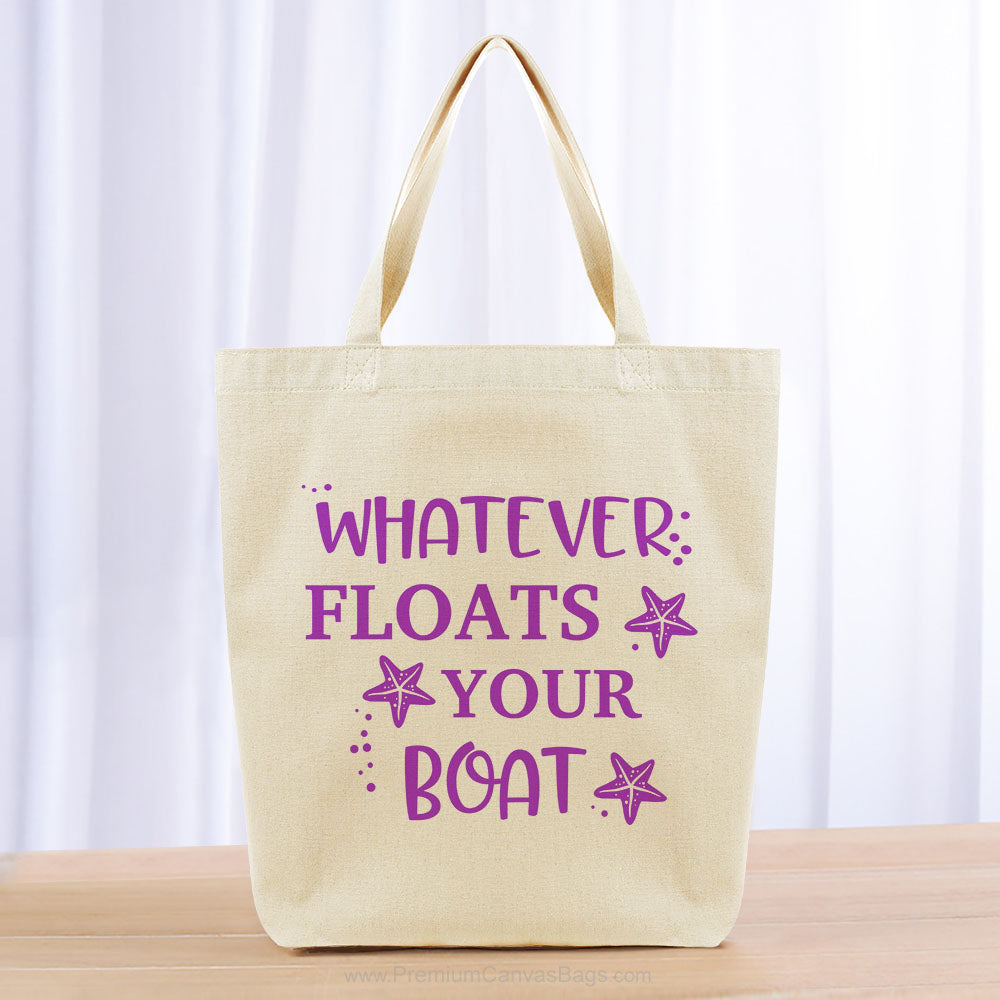 Whatever Floats Your Boat Tote Bag - purple