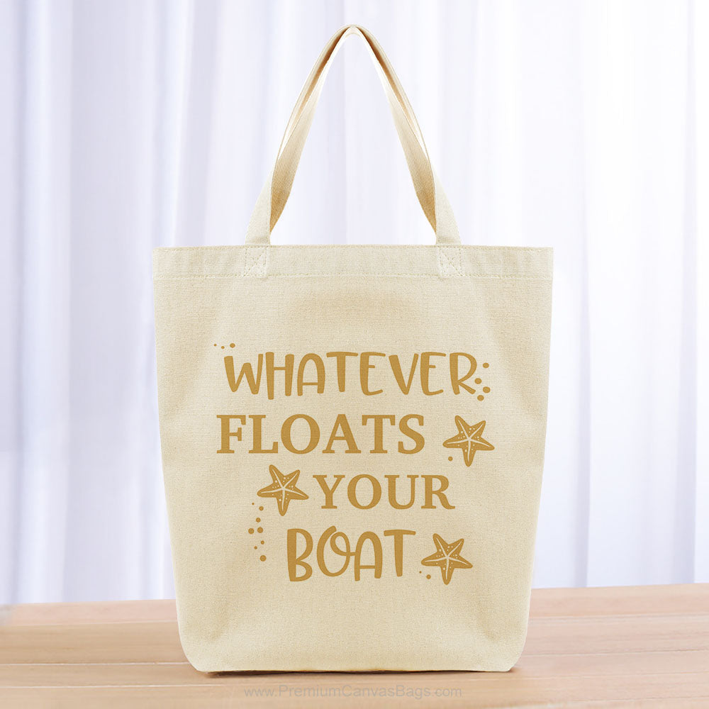 Whatever Floats Your Boat Tote Bag - yellow orange