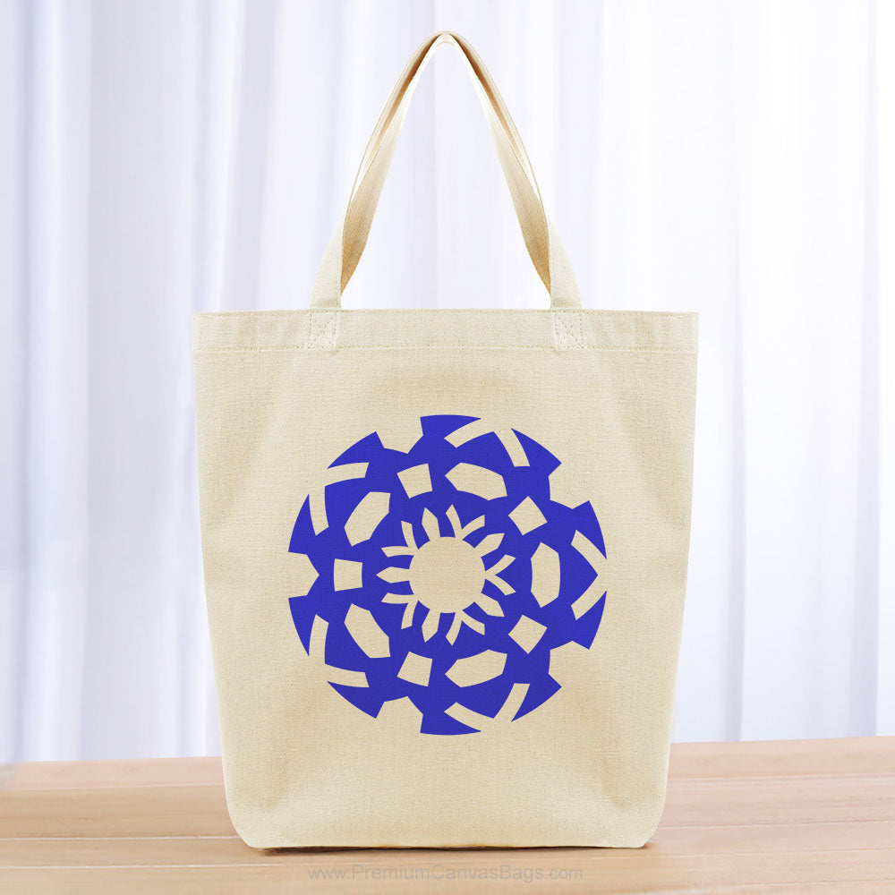 Aztec Tote Bag - blue