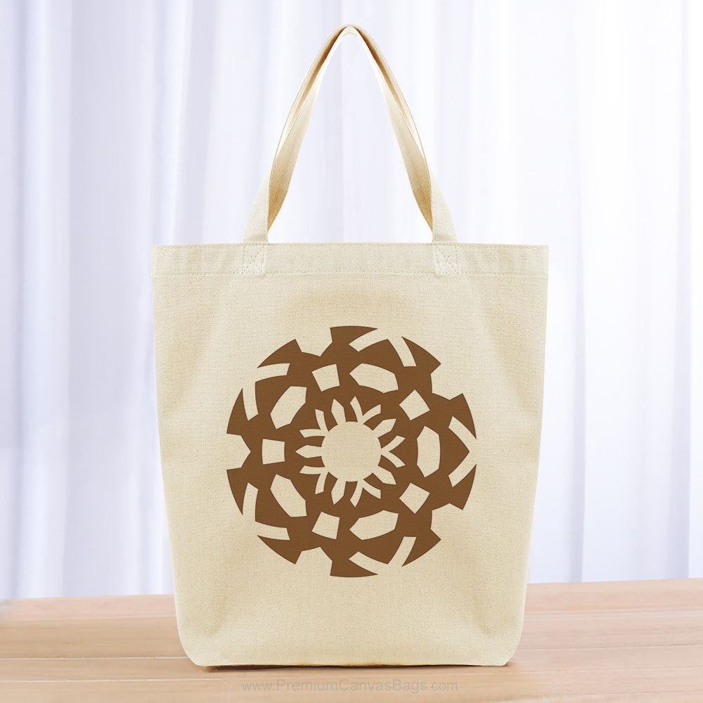 Aztec Tote Bag - brown