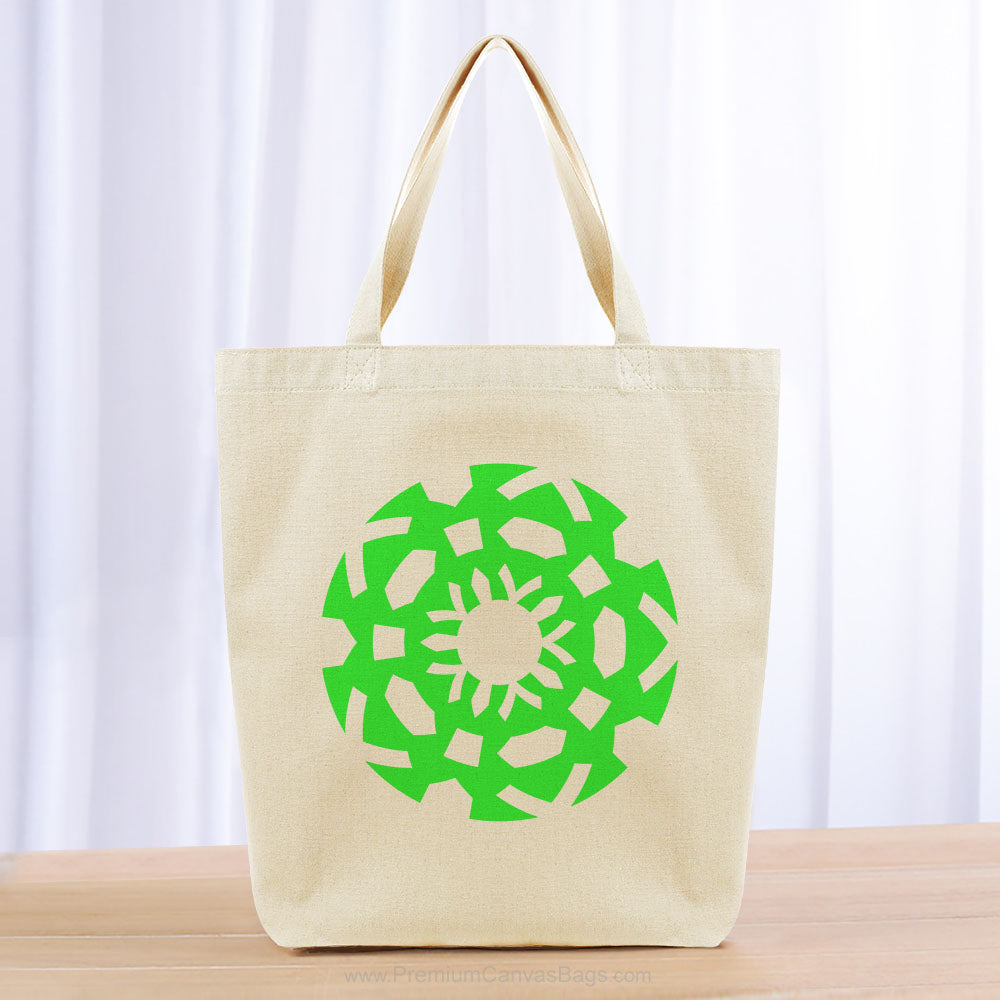 Aztec Tote Bag - green