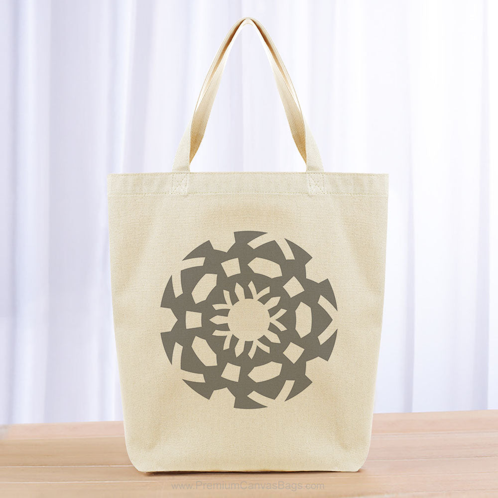 Aztec Tote Bag - gray