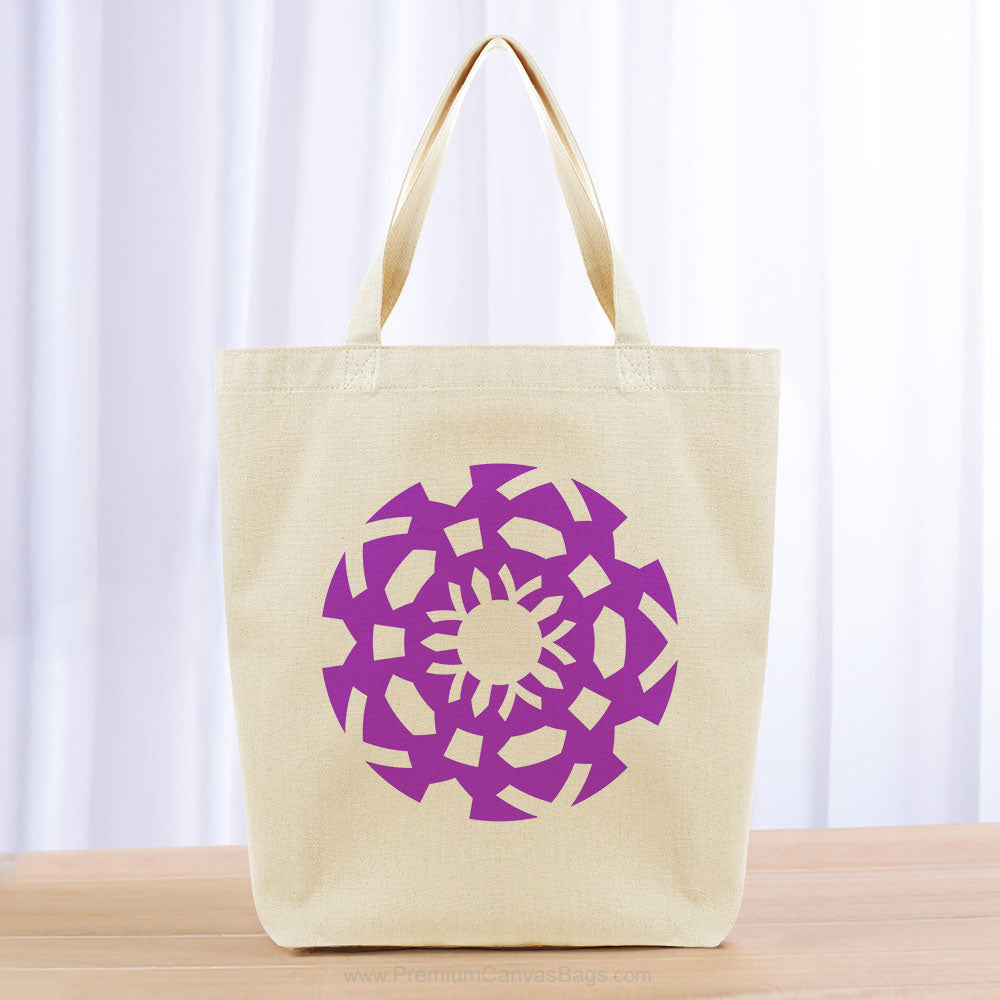 Aztec Tote Bag - purple