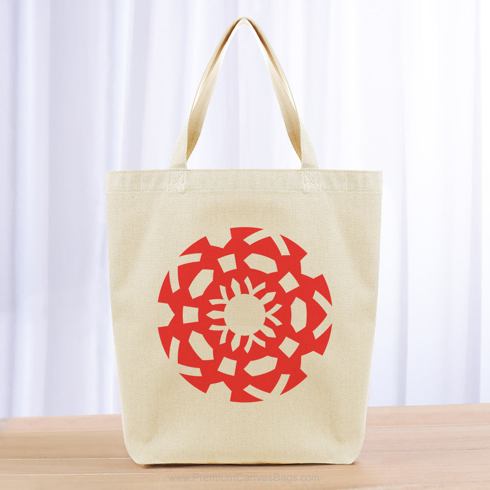 Aztec Tote Bag - red