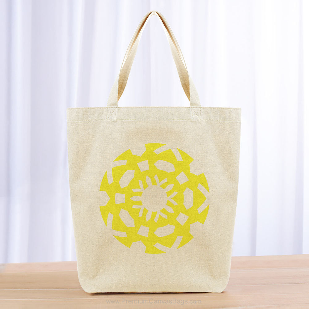 Aztec Tote Bag - yellow